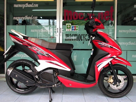 MIO 125 i MX ตัวท๊อป ล้อแมกซ์ สี ขาวแดงยอดนิยม ขายดี รถเดือน กันยายน ปี56 ไมล์ 8 พันโล แถม 2 รายการ 26900