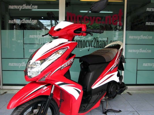 MIO 125 i MX ตัวท๊อป ล้อแมกซ์ สี ขาวแดงยอดนิยม ขายดี รถเดือน กันยายน ปี56 ไมล์ 8 พันโล แถม 2 รายการ 26900