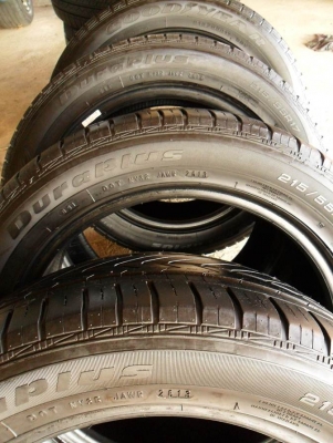 ยางขอบ17 กู๊ดเยียร์ 215-55-R17ลงพื้นปี14 (4เส้น3,900บ)ดอกหนามาก80\%