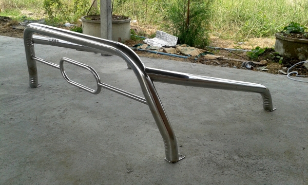 โรลบาร์สแตนเลส ใส่ไมตี้แคป สภาพดี