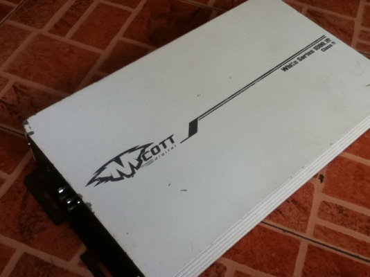 ขายแอมป์ M COTT 1800.1D classD (2ch) ไม่เคยซ่อมครับ 2000.-