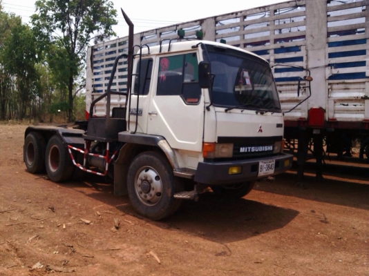 ขายด่วน  รถสิบล้อหัวลาก  พร้อมหางคอกสามเพลา  MITSU  FN527  พร้อมใช้งาน  เอกสารพร้อม