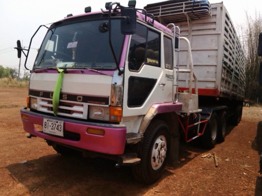 ขายด่วน  รถสิบล้อหัวลาก  พร้อมหางคอกสามเพลา  MITSU  FN527  พร้อมใช้งาน  เอกสารพร้อม