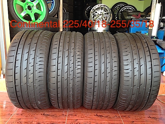 ขายยาง Continental 225/40/18-255/35/18 ปี12 สวยดอกหนา