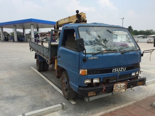 ISUZU. NPR57Lเครื่อง4BC2เครน2.5