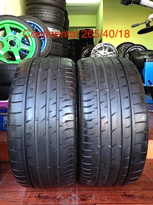 ขายยาง Continental made in czech 265/40/18 ปี12 สวยดอกหนา
