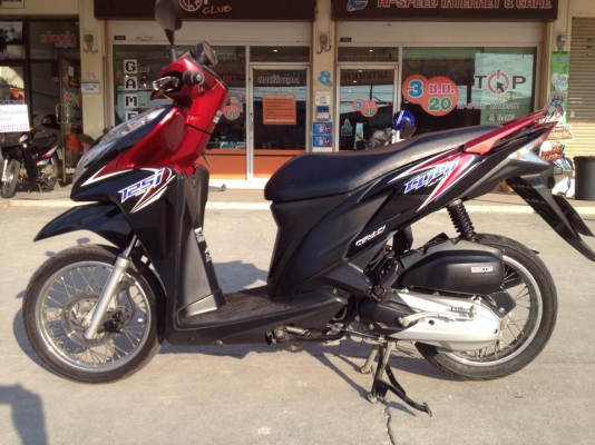 ขาย ฮอนด้า คลิ๊ก 125i สีแดง-ดำ ปี 55 สภาพสวย ๆ ราคา เบา ๆ