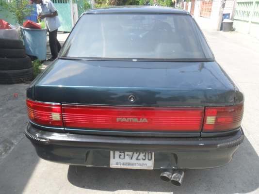 รถมาสด้า 323 1.3 สีเขียว ติดแก๊สลงเล่มแล้ว พร้อมใช้ ราคา 43000 บาท