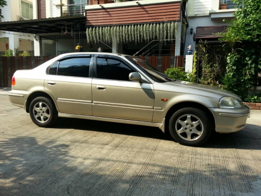 HONDA CIVIC EXI 1600 CC AUTO ปี 96 สีน้ำตาล แอร์ DVD แม็กซ์ เพาว์เวอร์ ล็อคไฟฟ้า - กระจกไฟฟ้า ไม่เคยติดแก๊ส