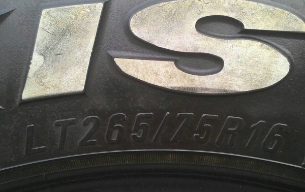 ขาย ยางMud MAXXIS M/T BIGHORN 764 ขนาด 265/75R16 มือสอง