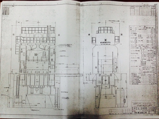 เครื่องปั้ม ขนาด300ตัน KURIMOTO เครื่องปั้ม ขนาด300ตัน KURIMOTO