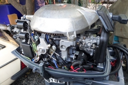 ขาย เครื่องเรือ YAMAHA 25 แรง CV 2 จังหวะสภาพสวย  นำเข้าจากญี่ปุ่น ราคา 38,000