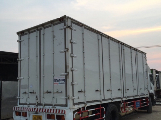 ISUZU FTR 240แรงม้า ติดแก็สNGV ยาว7.5เมตร ปี2554(11)ตู้10บานสว