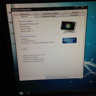 ขาย pc core2 duo e8200 +จอ 19