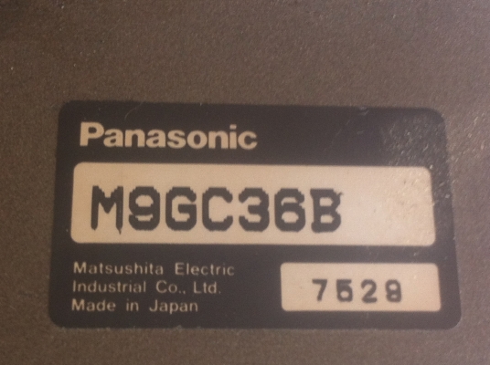 มอเตอร์เกียร์ PANASONIC ขนาด 90 W. หมุนที่ประมาณ 33 รอบต่อนาที