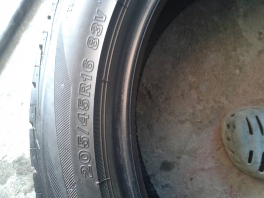 205/45R16  BRIDGE STONE MY-02 SPORT style ปี 2012 ชุด 4 เส้น  Tel.081-427-3941