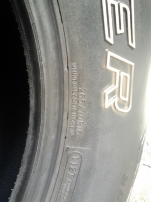 Cooper AT3 ขนาด 265/70/16 ปี50/12 สภาพสวยๆ 1ชุด Cooper AT3 ขนาด 265/70/16 ปี50/12 สภาพสวยๆ 1ชุด