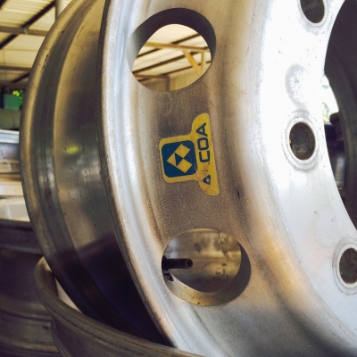 กะทะล้อ10รูยุโรปแท้ 22.5x8.25 อลูมิเนียม สวยๆเลย