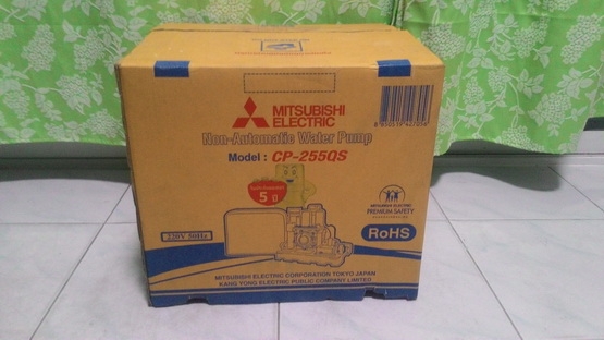 ปั๊มน้ำมิตซูบิชิ ขนาด 250วัตต์ ชนิดไม่อัตโนมัติ พร้อมเอาไปใช้งานครับ ปั๊มน้ำมิตซูบิชิ ขนาด 250วัตต์ ชนิดไม่อัตโนมัติ พร้อมเอาไปใช้งานครับ