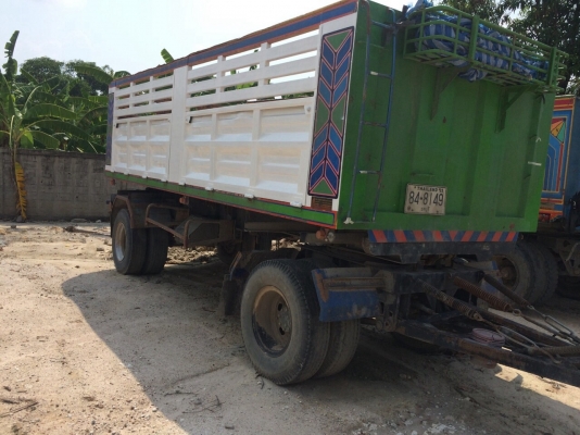 ขายรถบ้านสิบล้อพ่วงดั้ม MITSUBISHI 527เครื่องแดวูNgv8ถัง340แรง