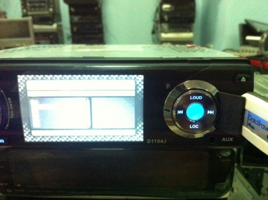 เครื่องเล่น 1 DIN จอ3นิ้ว DVD USB SD MP4 VCD CD ปรีเอ้า Camera Back AUX มือ2 ญี่ปุ่น