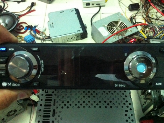 เครื่องเล่น 1 DIN จอ3นิ้ว DVD USB SD MP4 VCD CD ปรีเอ้า Camera Back AUX มือ2 ญี่ปุ่น