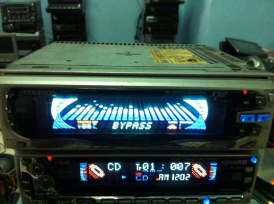 EQ KENWOOD X707 EQ11แบน กราฟฟิก11แบบ จอไฟฟ้า ปรับขึ้นลง3แบบ เล่นเทปได้ ต่อกับเครื่องเล่นKENWOOD มือ2 ญี่ปุ่น