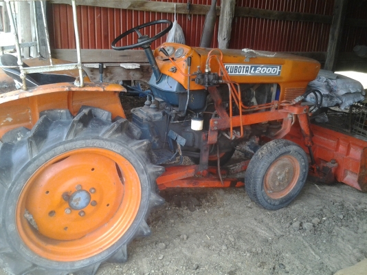 ขายตามสภาพรถไถ20คูโบต้ามีดันหน้ามีพานหลังใช้งานปกติ