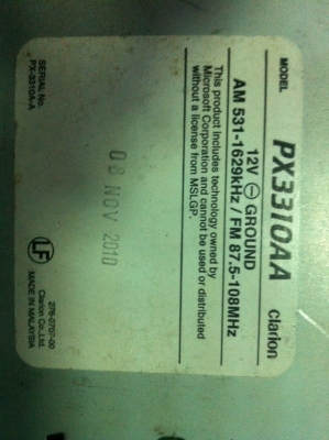 Clarion PX3310AA USB MP3 CD FMคลื่นไทย AUX 1ปรีเอ้า มือ2