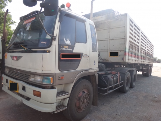 ขายด่วน สิบล้อหัวลากพร้อมหางคอก HINO FM 3M สวยจัดพร้อมใช้งาน