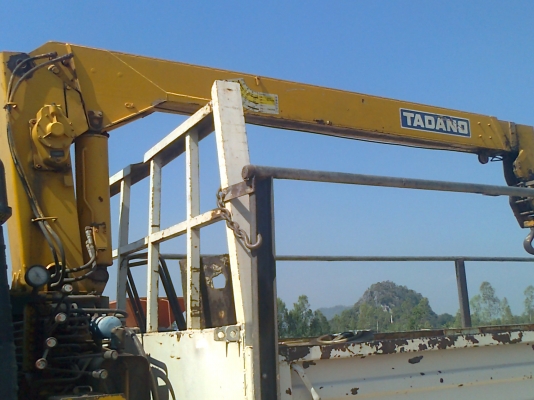 ISUZU FTR32HR 195 กระบะคาร์โก้ ติดเครน 3 ตัน หางไฮดรอลิก บรรทุกคูโบต้า