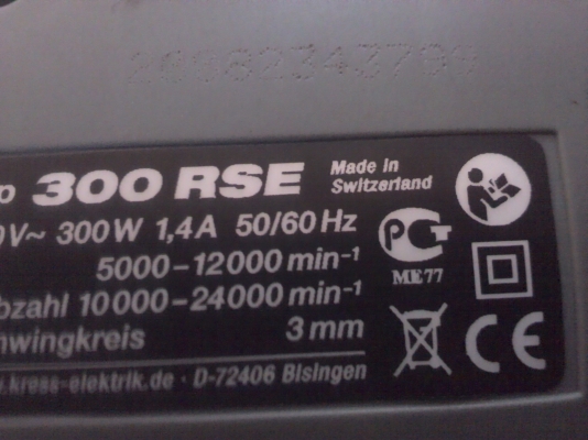 เครื่องขัดกระดาษทรายเกรดสูง ของสวิตเซอร์แลนด์  ยี่ห้อ Kress