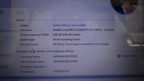 ACER  ASPIRE  V3-471G Core i5