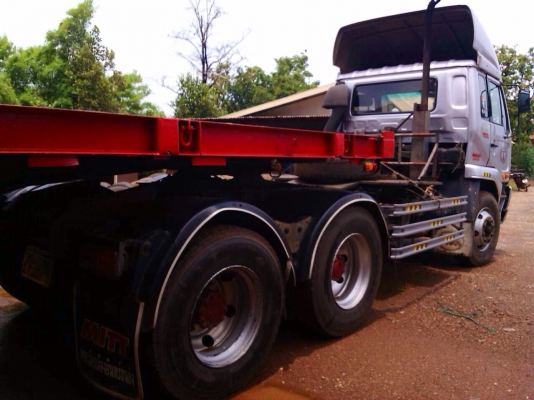 ขายด่วน รถสิบล้อหัวลาก  พร้อมหางพื้นเรียบสามเพลา  NISSAN  320  CWM 454  สภาพดี  พร้อมใช้งาน  เอกสารพร้อม