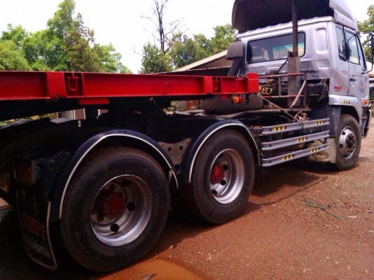 ขายด่วน รถสิบล้อหัวลาก  พร้อมหางพื้นเรียบสามเพลา  NISSAN  320  CWM 454  สภาพดี  พร้อมใช้งาน  เอกสารพร้อม
