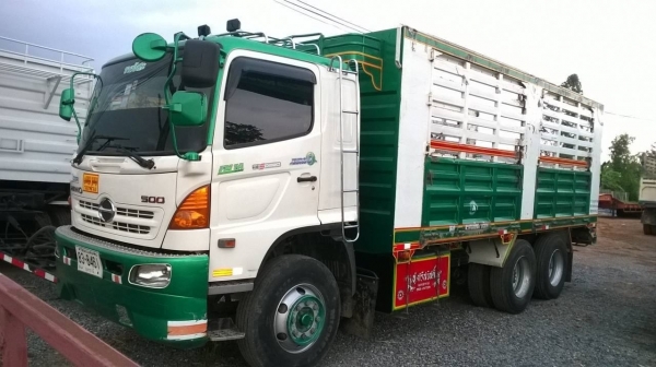 ขายรถพ่วง  แม่ลูก-ไม่ดั้ม HINO 344 แรงม้า เบรคแห้ง ออกห้างปี 54 สภาพสวยพร้อมใช้งาน คัสซีสวยตลอดเส้น เครื่องเดิม เกียร์เดิม ยางเรเดียลเต็ม ทะเบียนพร้อมโอนครับ ราคาคุยกันได้