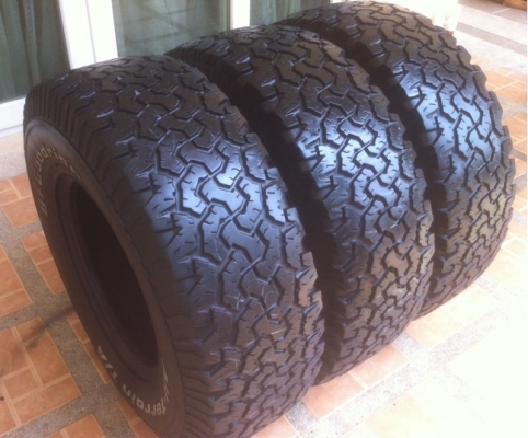 ยาง BF goodrich 31 10.5 R15 ปี12 จำนวน 3เส้น