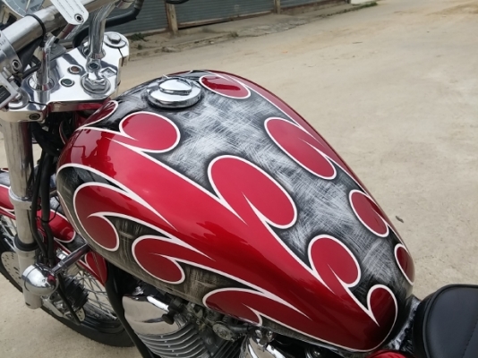 ขาย STEED 400 ปี94 ถังใหญ่ สีใหม่ลายcustoms สพม.