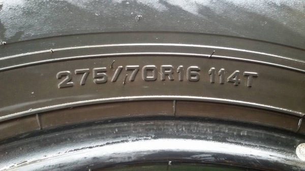 ขายยาง dunlop 275/70/16 ราคาถูก 5 เส้น