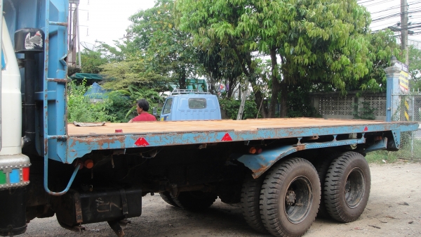 HINO KT925 10ล้อเพลาเดียว พื้นเรียบ เครื่องEH700 เครื่องดี แน่น ยาว6.25ม.ยางใหม่10เส้น ราคาถูก