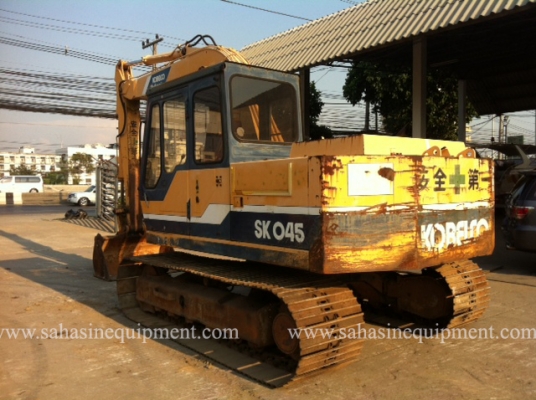 รถขุด ยี่ห้อ KOBELCO รุ่น SK045-2 S/N 020XX นำเข้า ขายถูก บจก.สหสินอีควิปเม้นท์ โทร.081-5851880, 02-5168100-1 www.sahasinequipment.com รถขุด ยี่ห้อ KOBELCO รุ่น SK045-2 S/N 020XX นำเข้า ขายถูก บจก.สหสินอีควิปเม้นท์ โทร.081-5851880, 02-5168100-1 www.sahasinequipment.com
