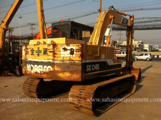 รถขุด ยี่ห้อ KOBELCO รุ่น SK045-2 S/N 020XX นำเข้า ขายถูก บจก.สหสินอีควิปเม้นท์ โทร.081-5851880, 02-5168100-1 www.sahasinequipment.com รถขุด ยี่ห้อ KOBELCO รุ่น SK045-2 S/N 020XX นำเข้า ขายถูก บจก.สหสินอีควิปเม้นท์ โทร.081-5851880, 02-5168100-1 www.sahasinequipment.com