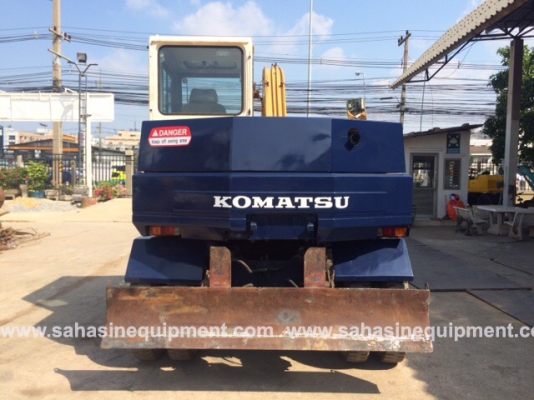 รถขุดล้อยาง ยี่ห้อKOMATSU รุ่น PW60-3 S/N 023XX สภาพดี บจก.สหสินอีควิปเม้นท์ โทร.081-5851880, 02-5168100-1 www.sahasinequipment.com รถขุดล้อยาง ยี่ห้อKOMATSU รุ่น PW60-3 S/N 023XX สภาพดี บจก.สหสินอีควิปเม้นท์ โทร.081-5851880, 02-5168100-1 www.sahasinequipment.com