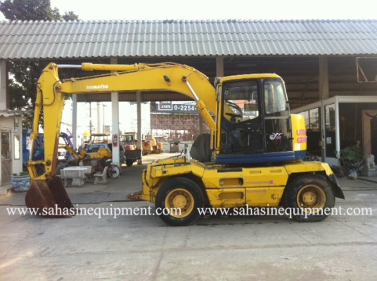 รถขุดล้อยาง ยี่ห้อKOMATSU รุ่น PW128UU-1 S/N 11XX สภาพดี บจก.สหสินอีควิปเม้นท์ โทร.081-5851880, 02-5168100-1 www.sahasinequipment.com