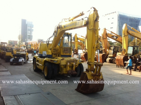 รถขุดล้อยาง ยี่ห้อKOMATSU รุ่น PW128UU-1 S/N 11XX สภาพดี บจก.สหสินอีควิปเม้นท์ โทร.081-5851880, 02-5168100-1 www.sahasinequipment.com รถขุดล้อยาง ยี่ห้อKOMATSU รุ่น PW128UU-1 S/N 11XX สภาพดี บจก.สหสินอีควิปเม้นท์ โทร.081-5851880, 02-5168100-1 www.sahasinequipment.com