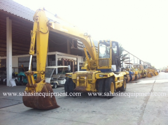 รถขุดล้อยาง ยี่ห้อKOMATSU รุ่น PW128UU-1 S/N 11XX สภาพดี บจก.สหสินอีควิปเม้นท์ โทร.081-5851880, 02-5168100-1 www.sahasinequipment.com รถขุดล้อยาง ยี่ห้อKOMATSU รุ่น PW128UU-1 S/N 11XX สภาพดี บจก.สหสินอีควิปเม้นท์ โทร.081-5851880, 02-5168100-1 www.sahasinequipment.com