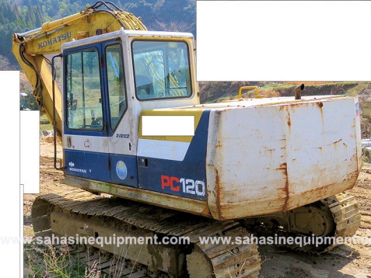 รถขุด ยี่ห้อ KOMATSU รุ่น PC120-5 S/N 40803 นำเข้า บจก.สหสินอีควิปเม้นท์ โทร.081-5851880, 02-5168100-1 www.sahasinequipment.com