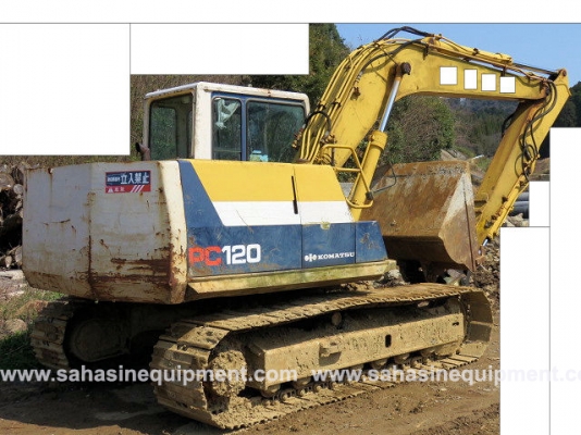 รถขุด ยี่ห้อ KOMATSU รุ่น PC120-5 S/N 40803 นำเข้า บจก.สหสินอีควิปเม้นท์ โทร.081-5851880, 02-5168100-1 www.sahasinequipment.com