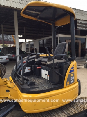 รถขุด ยี่ห้อ KOMATSU รุ่น PC40MR-2 S/N 11152 นำเข้า สภาพดี บจก.สหสินอีควิปเม้นท์ โทร.081-5851880, 02-5168100-1 www.sahasinequipment.com