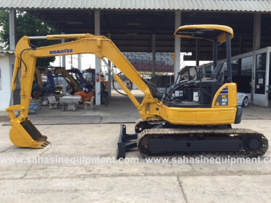 รถขุด ยี่ห้อ KOMATSU รุ่น PC40MR-2 S/N 11152 นำเข้า สภาพดี บจก.สหสินอีควิปเม้นท์ โทร.081-5851880, 02-5168100-1 www.sahasinequipment.com